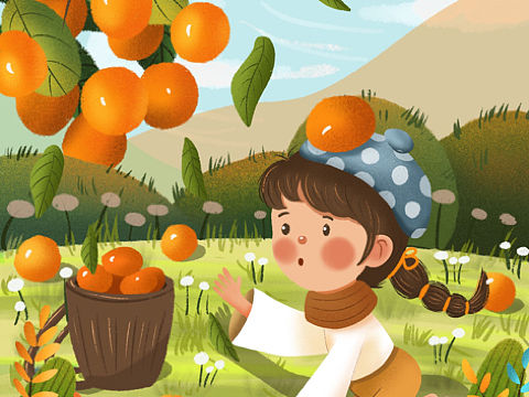 原创插画•丰收系列1（个人主页-ZNTYwNTY2MjQ=） - 儿童插画 - 站酷设计师画画的卜卜原创素材 - 站酷ZCOOL