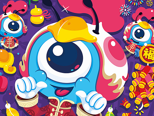 蚂蚁金服新年插图