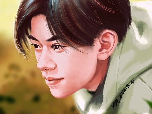 易烊千玺 绿色心情