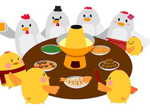 我祝大家“鸡年大吉”吧