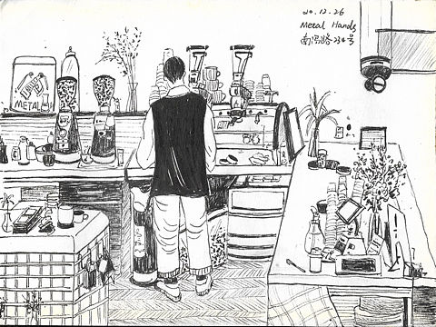 写生上海咖啡馆