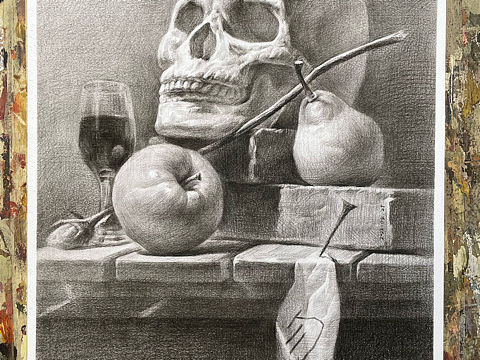 Z.R.W素描静物作品分享