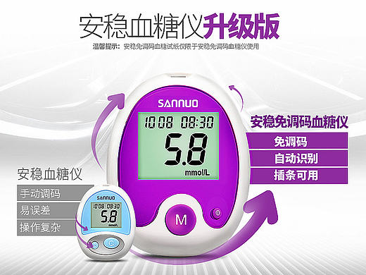 血糖仪详情页(医疗器械)