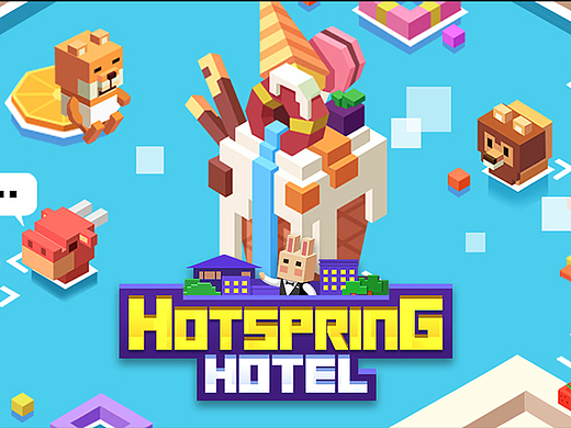 Hotspiring hotel 温泉酒店游戏美术