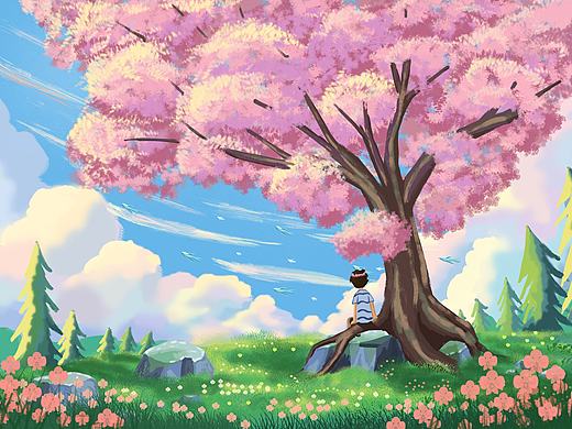 《你是人间的四月天》（个人主页-ZNTk0MTY4ODg=） - 创作习作 - 站酷设计师小練Xiaolian原创素材 - 站酷ZCOOL