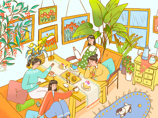 场景插画