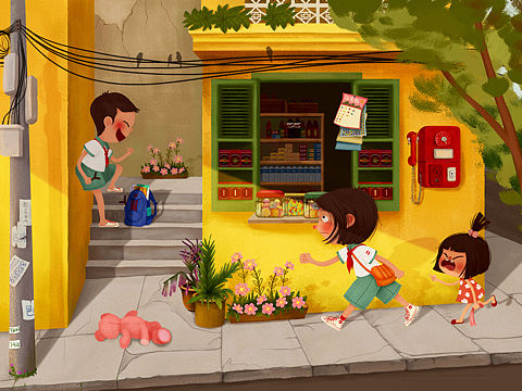 《童年》（个人主页-ZMzM3OTMwMjg=） - 儿童插画 - 站酷设计师zhafei原创素材 - 站酷ZCOOL