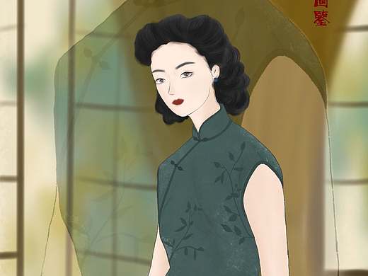 民国女子图鉴•叁（个人主页-ZNDUzMDkwNzY=） - 创作习作 - 站酷设计师开飞机的兔子君原创素材 - 站酷ZCOOL