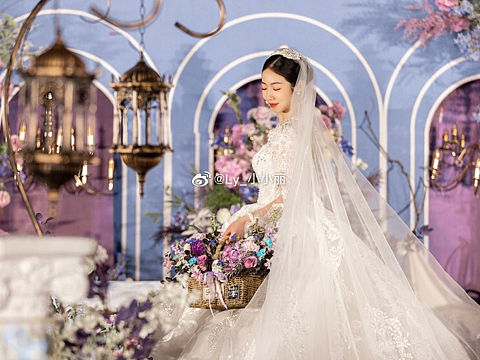 婚礼跟妆大片出炉 太美了叭❤