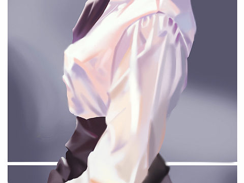 白衬衣少女
