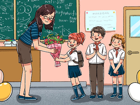 校園急救垃圾分類騎行教師節(jié)刷牙豐收（個人主頁-ZMzY1MDI5MDg=） - 商業(yè)插畫 - 站酷設計師Cara丫丫原創(chuàng)素材 - 站酷ZCOOL