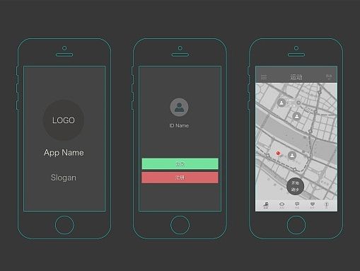 运动库App界面设计+原型图