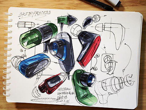 产品手绘线稿及马克笔技法表现