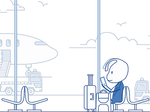 【商务】单色线条图形动画广告