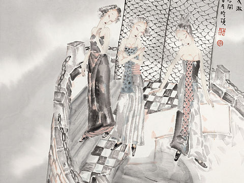 李昀蹊人物画