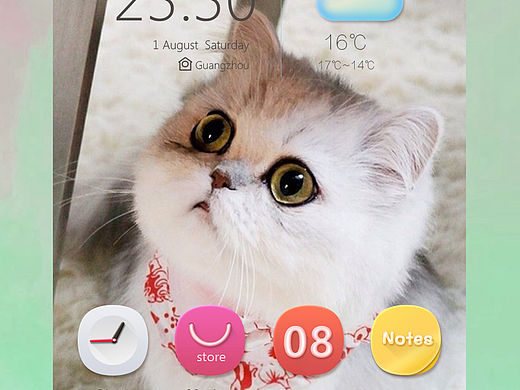 手機(jī)主題-喵小萌（個(gè)人主頁(yè)-ZMTQ3NzY1ODA=） - 主題/皮膚 - 站酷設(shè)計(jì)師筱熊熊原創(chuàng)素材 - 站酷ZCOOL