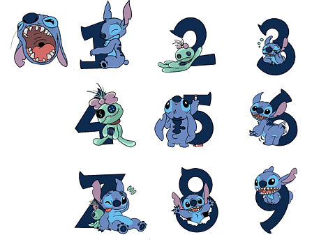 史迪仔数字字体设计