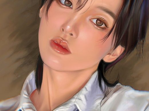 厚涂人像（个人主页-ZNDIwMjQyMTY=） - 创作习作 - 站酷设计师橙丸子原创素材 - 站酷ZCOOL