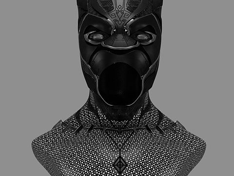 《黑豹》电影角色影视建模