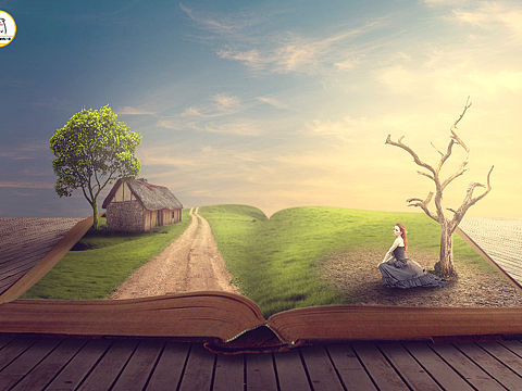 图片合成-书中美女（个人主页-ZMzIyMDM2NTY=） - 海报 - 站酷设计师爱UI的兔八哥原创素材 - 站酷ZCOOL