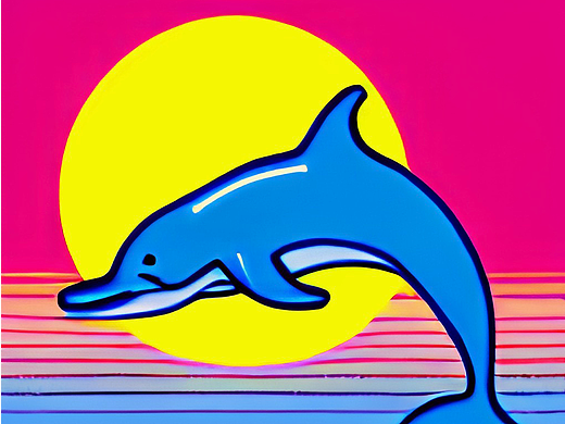 #wow+数字艺术nft海豚超现实