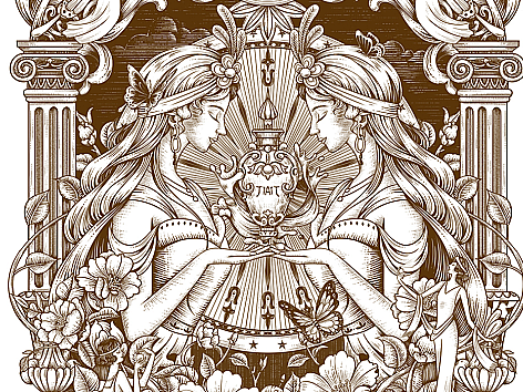 钢笔风版画插画 | 质感拉满超级适合包装的一种画风
