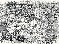 新书的创作画稿