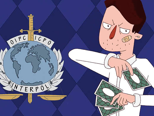 视知视频：用逐帧手绘做的MG动画，国际刑警