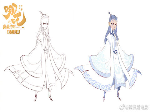 《哪吒之魔童降世》设计手稿第一波～