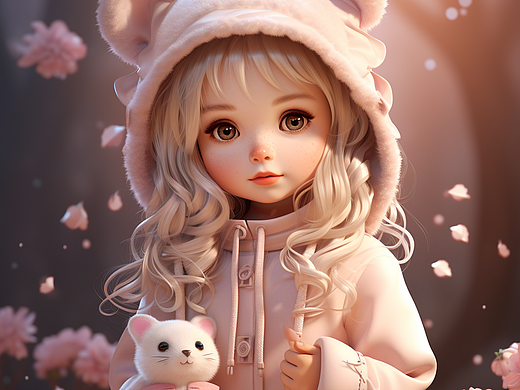 AI生成萌娃图片