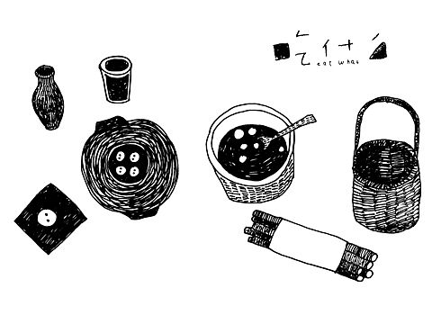 版画_春节吃什么呢？