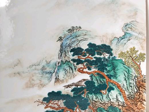 瓷板山水画
