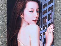 布面油画   40*60   迪丽热巴
