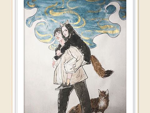 我的媳婦是狐仙系列插圖（個(gè)人主頁-ZMzQ1ODU4MDA=） - 藝術(shù)插畫 - 站酷設(shè)計(jì)師喜舍菀菀原創(chuàng)素材 - 站酷ZCOOL