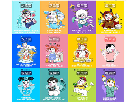 IP形象设计 12星座