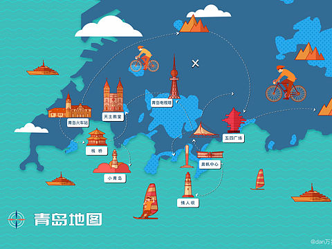 青岛地图
