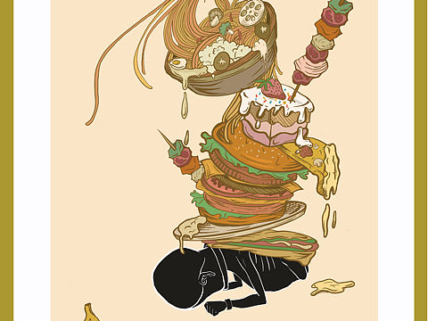 节约粮食海报