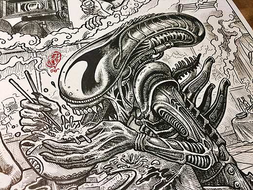 老葛的画～异形在北京！