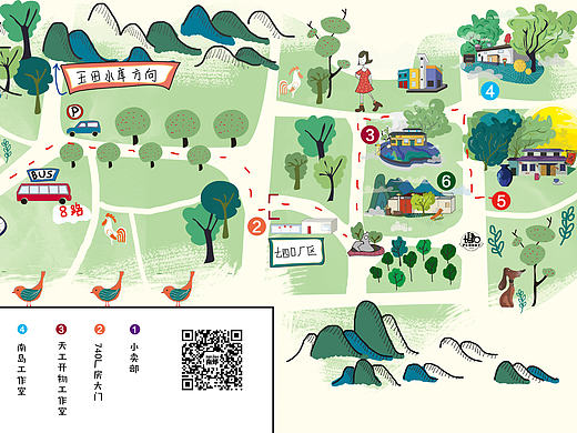 给自己工作室做了一个地图