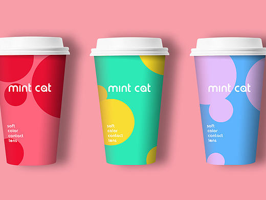 猛将品牌设计作品 | mint cat 彩色隐形眼镜