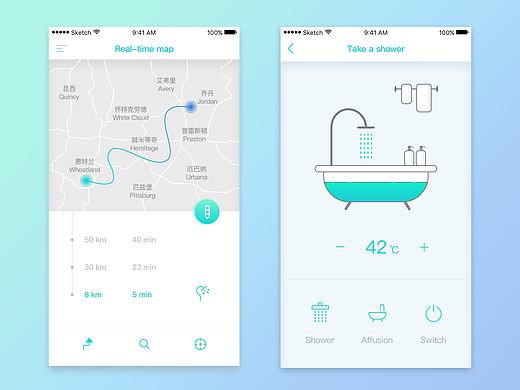智能家居APP界面