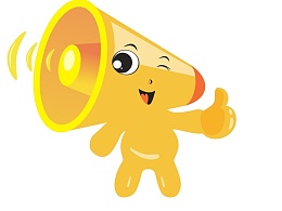 可爱卡通小喇叭logo