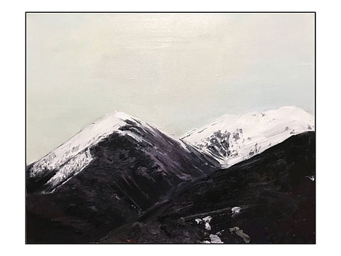 油画风景《黑山》5（个人主页-ZMjYwMTY3MzI=） - 绘画 - 站酷设计师sunbao不画画原创素材 - 站酷ZCOOL