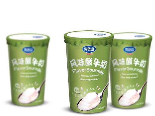 完达山 酸奶包装（个人主页-ZMjE0Nzc3NzI=） - 包装 - 站酷设计师吃肉的兔子呢原创素材 - 站酷ZCOOL