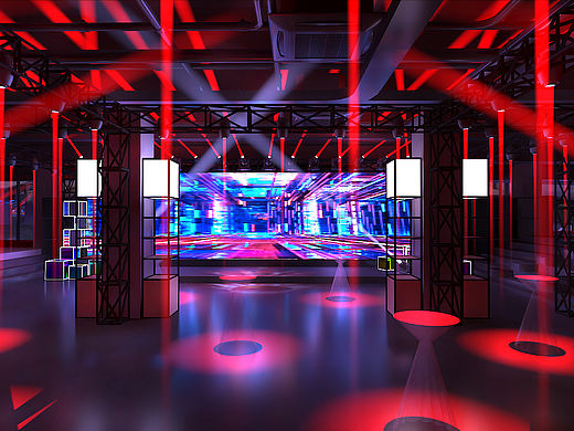 红色氛围作品展