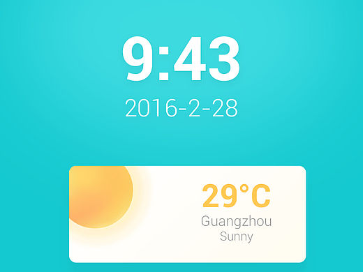 天气widget设计（个人主页-ZMTUxODExNzY=） - 主题/皮肤 - 站酷设计师神田流原创素材 - 站酷ZCOOL