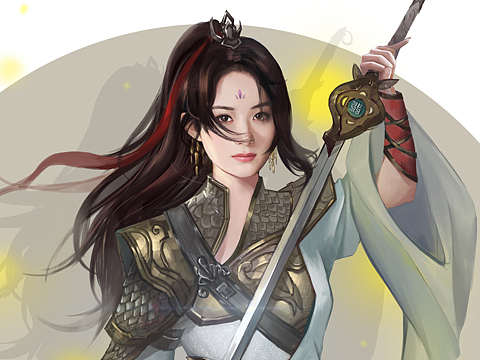 手绘·古风·赵丽颖