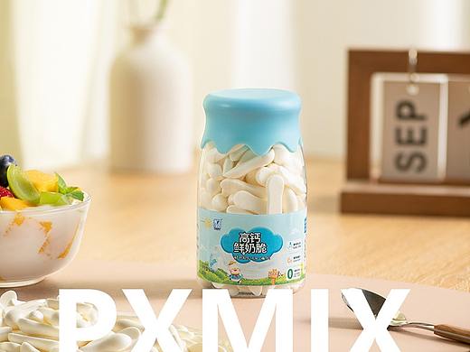 零食摄影丨米可泡泡 鲜奶脆 x 光影集 PXMIX