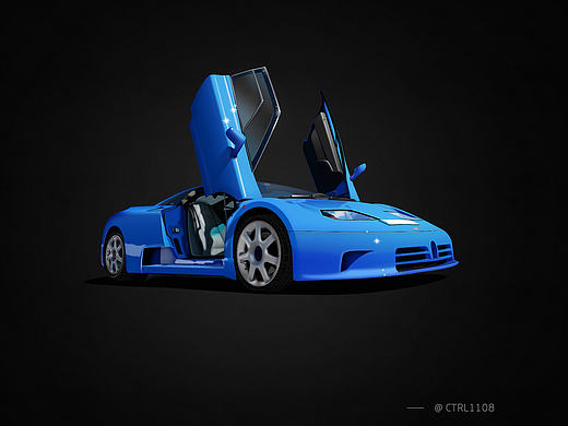 photoshop-跑车