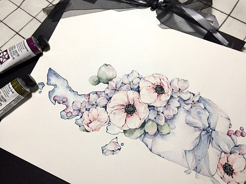 挽紗花礫（個(gè)人主頁(yè)-ZMzEwMDkxODQ=） - 藝術(shù)插畫(huà) - 站酷設(shè)計(jì)師獅子丶原創(chuàng)素材 - 站酷ZCOOL